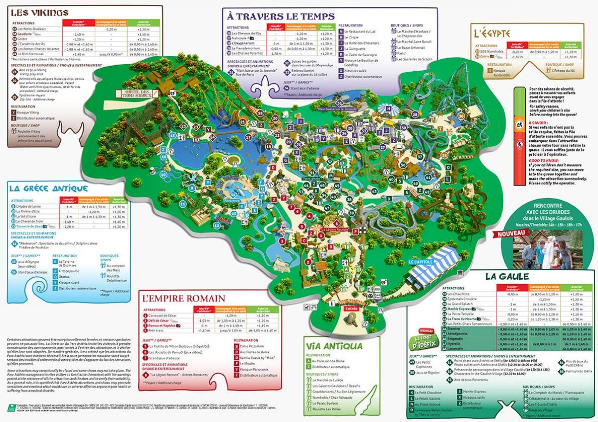 نقشہ کے Asterix پارک