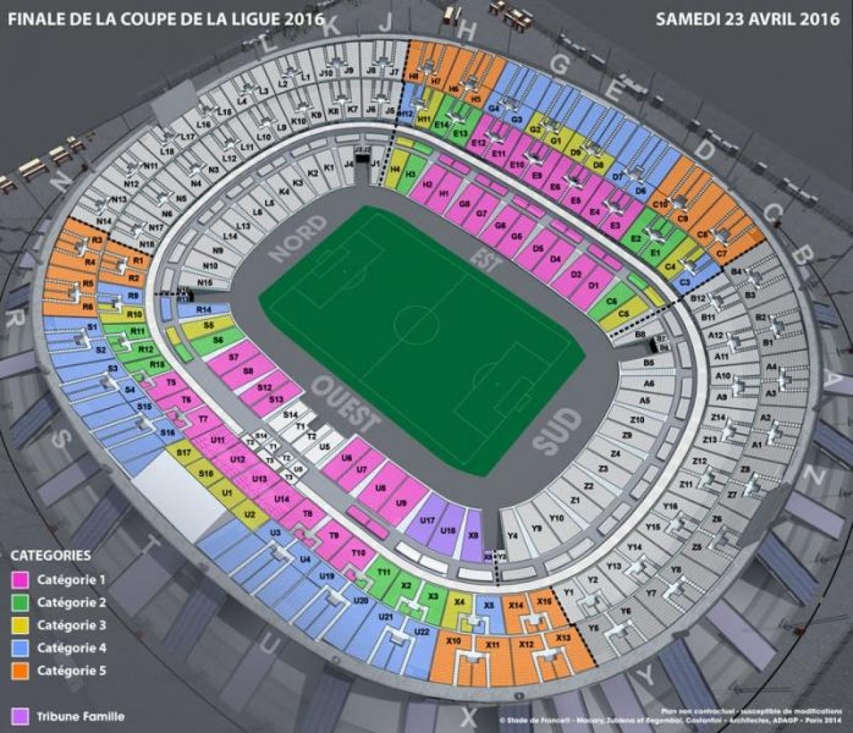 نقشہ کے Stade ڈی فرانس فٹ بال