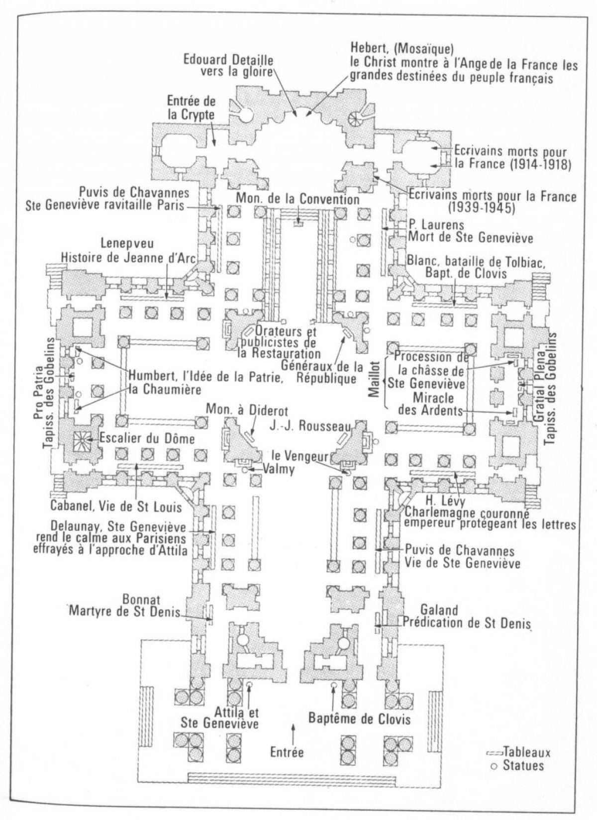 نقشہ کے Panthéon پیرس