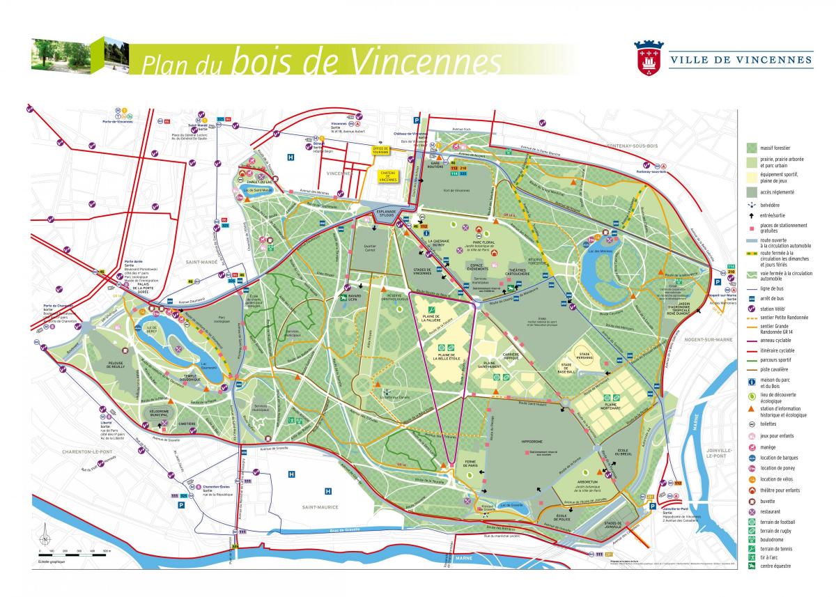 نقشہ کے بواس ڈی Vincennes
