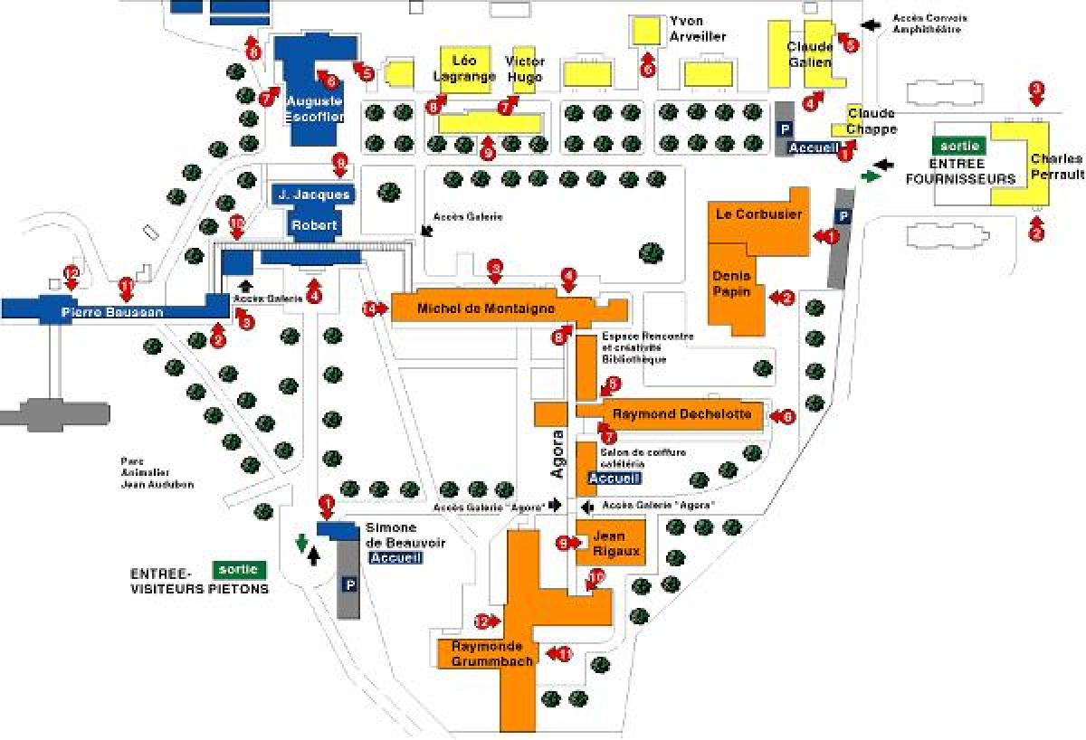 نقشہ کے جارجز-Clemenceau ہسپتال
