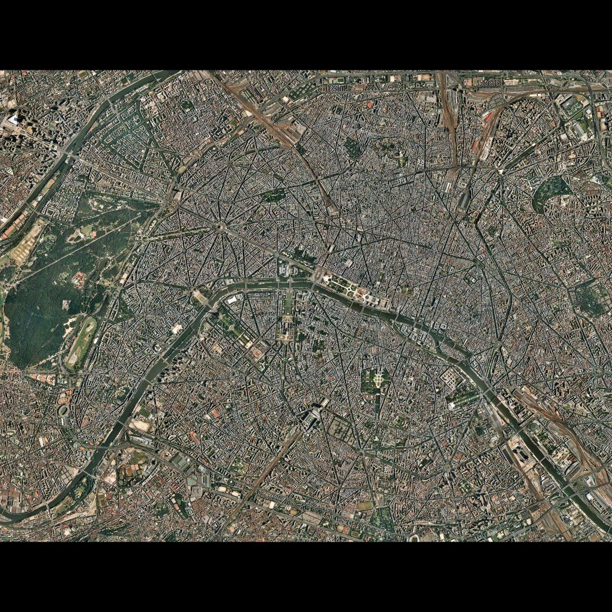 نقشہ کے سیٹلائٹ پیرس