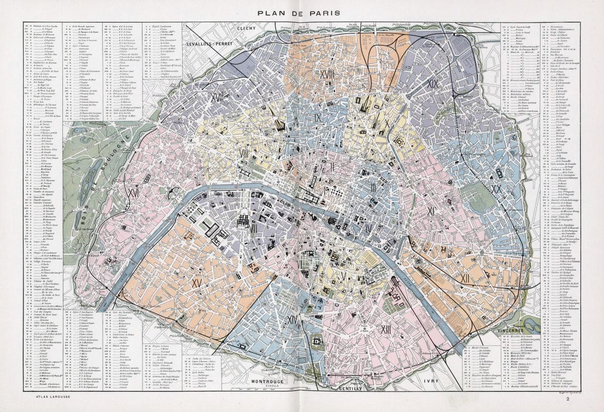 نقشہ کے پیرس 1900