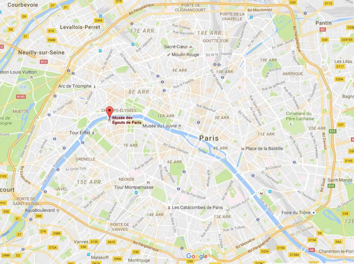 نقشہ پیرس کی نالی