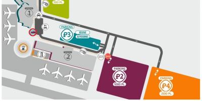 نقشہ کے Beauvais ہوائی اڈے پارکنگ