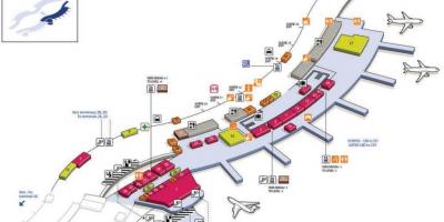 نقشہ کے CDG ہوائی اڈے کے ٹرمینل 2C