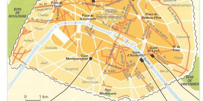 نقشہ کے Haussmann پیرس