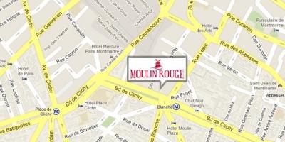 نقشہ کے Moulin rouge
