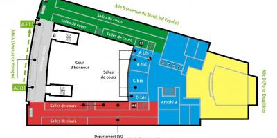 نقشہ کے Univesity Dauphine منزل 3