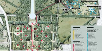 نقشہ کے Versailles کے محل