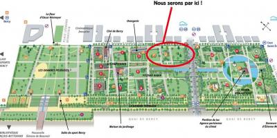 نقشہ کے Parc de Bercy