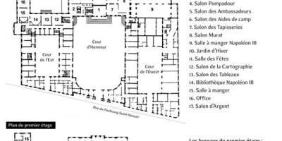نقشہ کے Élysée محل