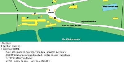 نقشہ کے سان Salvadour ہسپتال