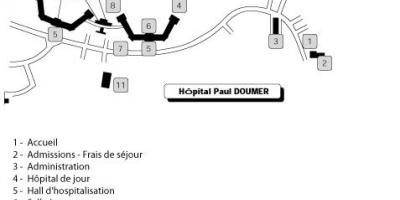 نقشہ کے پال Doumer ہسپتال