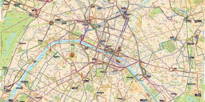 نقشہ پیرس کے بس