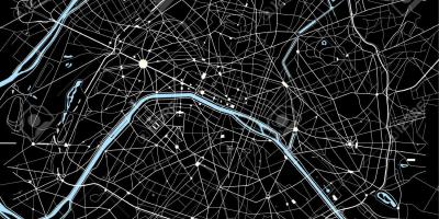 نقشہ پیرس کے سیاہ اور سفید