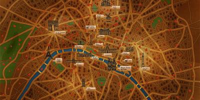 نقشہ پیرس کے چدر