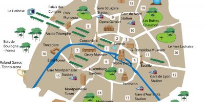 نقشہ پیرس کے عجائب گھر