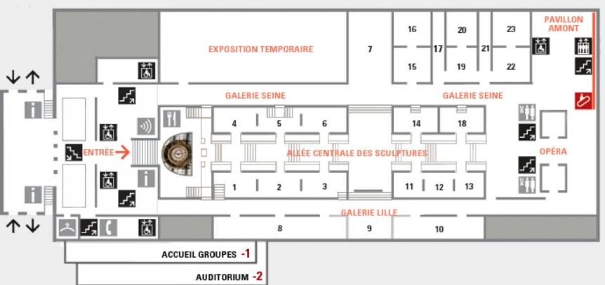 نقشہ کے Musée d ' orsay