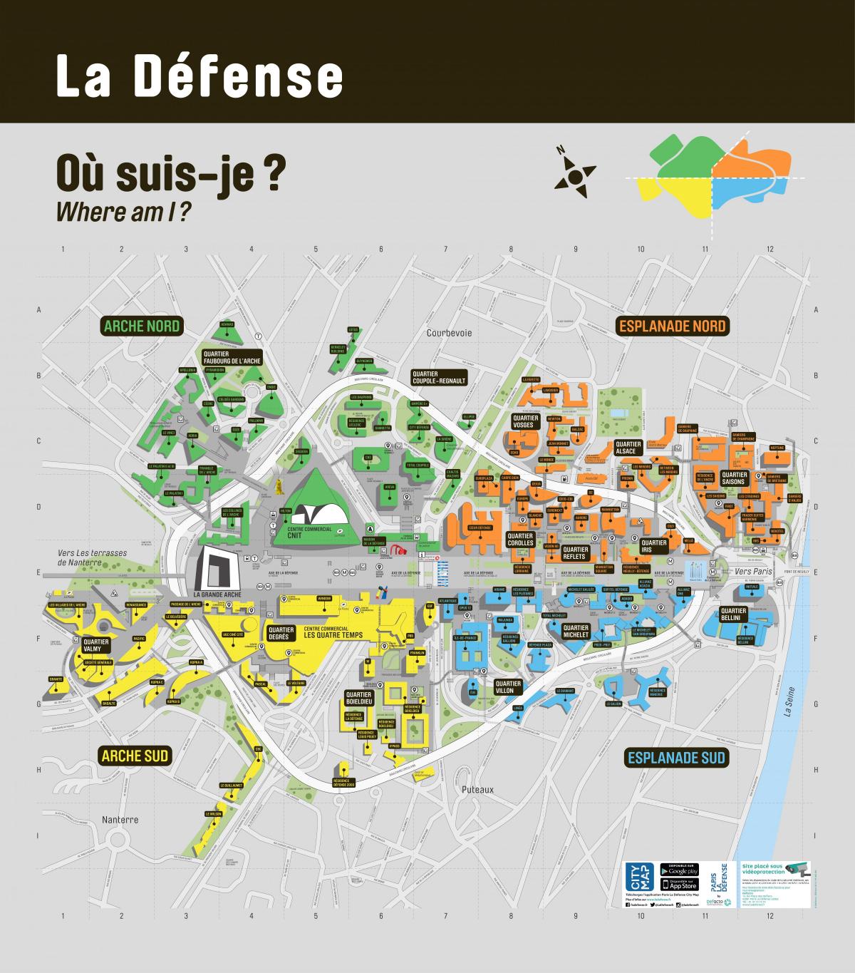 نقشہ کے لا Défense
