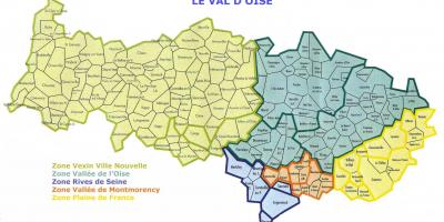 نقشہ کے ویل d-'Oise