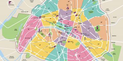 نقشہ پیرس کے intramural