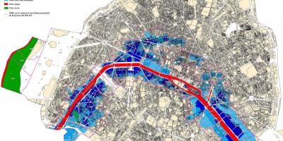 نقشہ پیرس کے سیلاب
